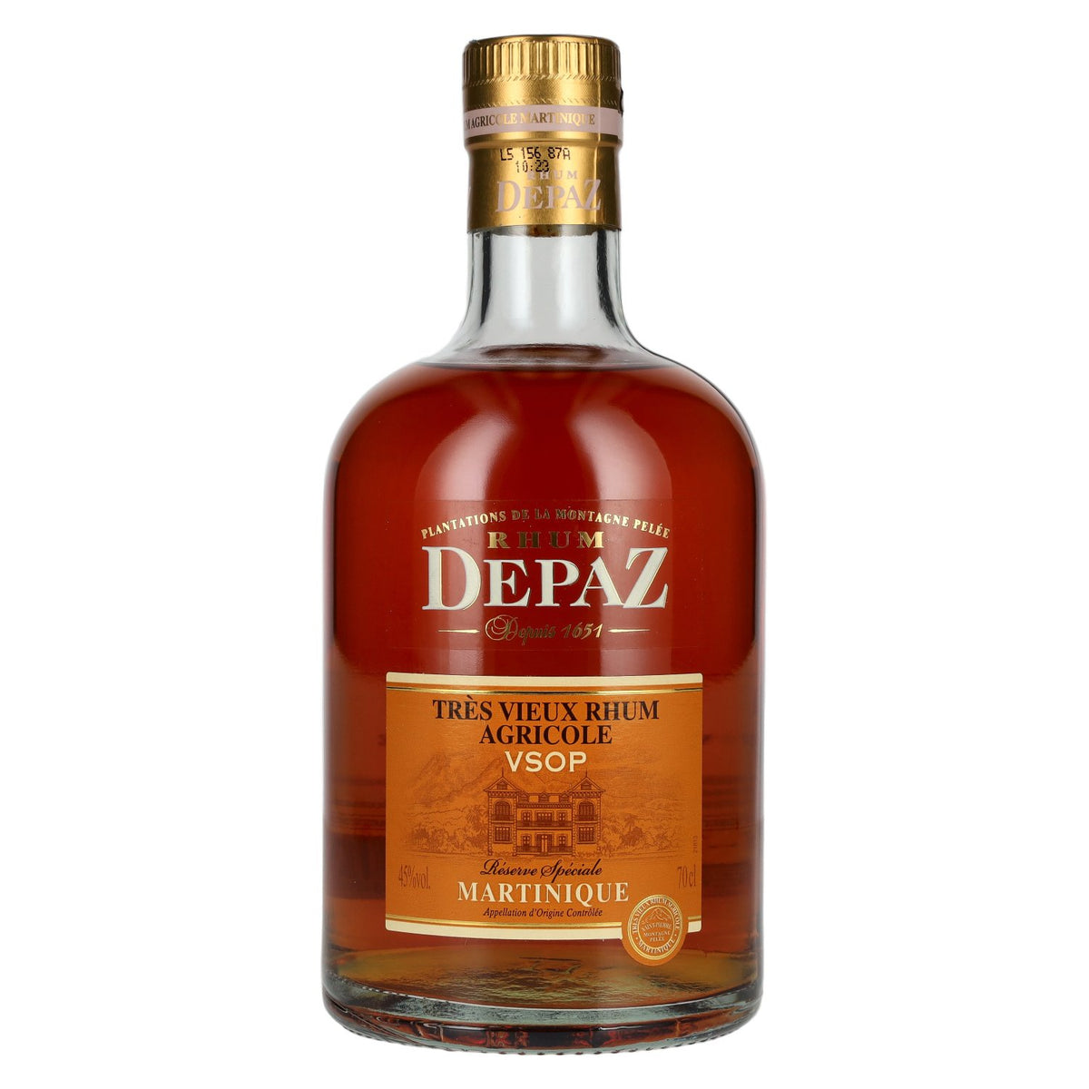 Depaz Rhum Très Agricole Vieux VSOP 45% vol. 0.7 l