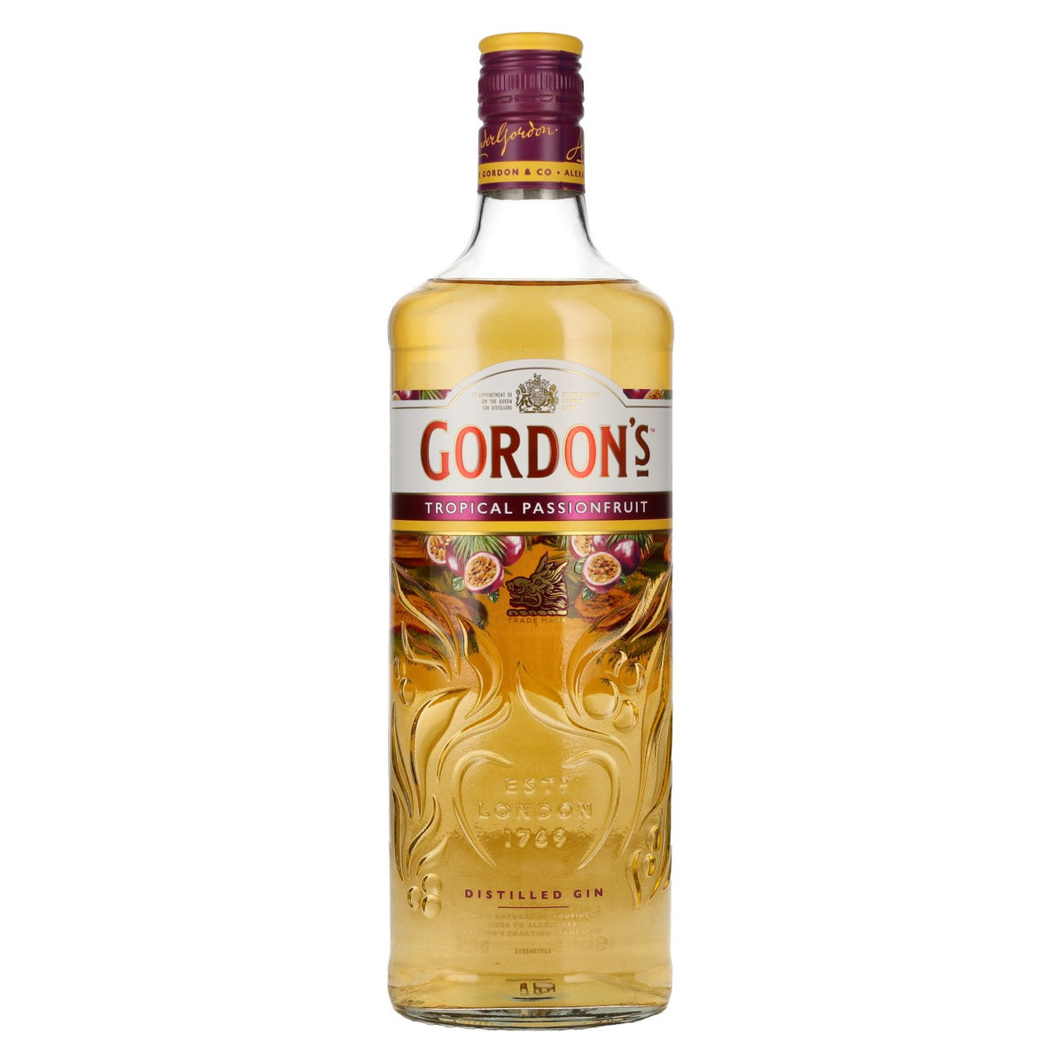 Gordon's TROPICAL PASSIONFRUIT Distilled Gin 37.5% ABV 0.7l