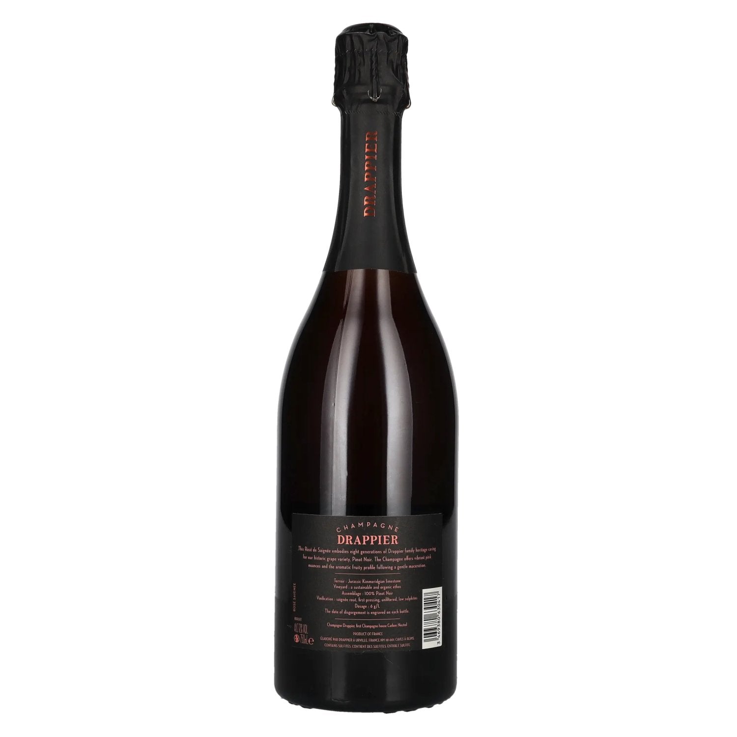 Champagne Drappier Rosé de Saignée Brut 12% Vol. 0,75l