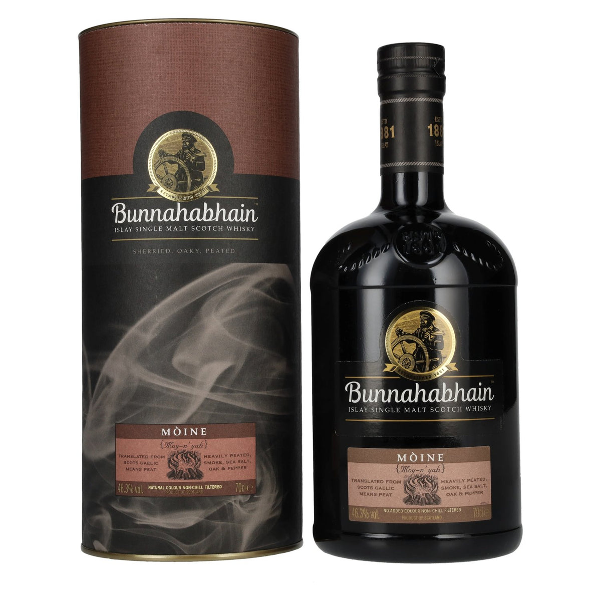 Bunnahabhain MÒINE Islay Single Malt Scotch Whisky 46,3% Vol. 0,7l in Geschenkbox