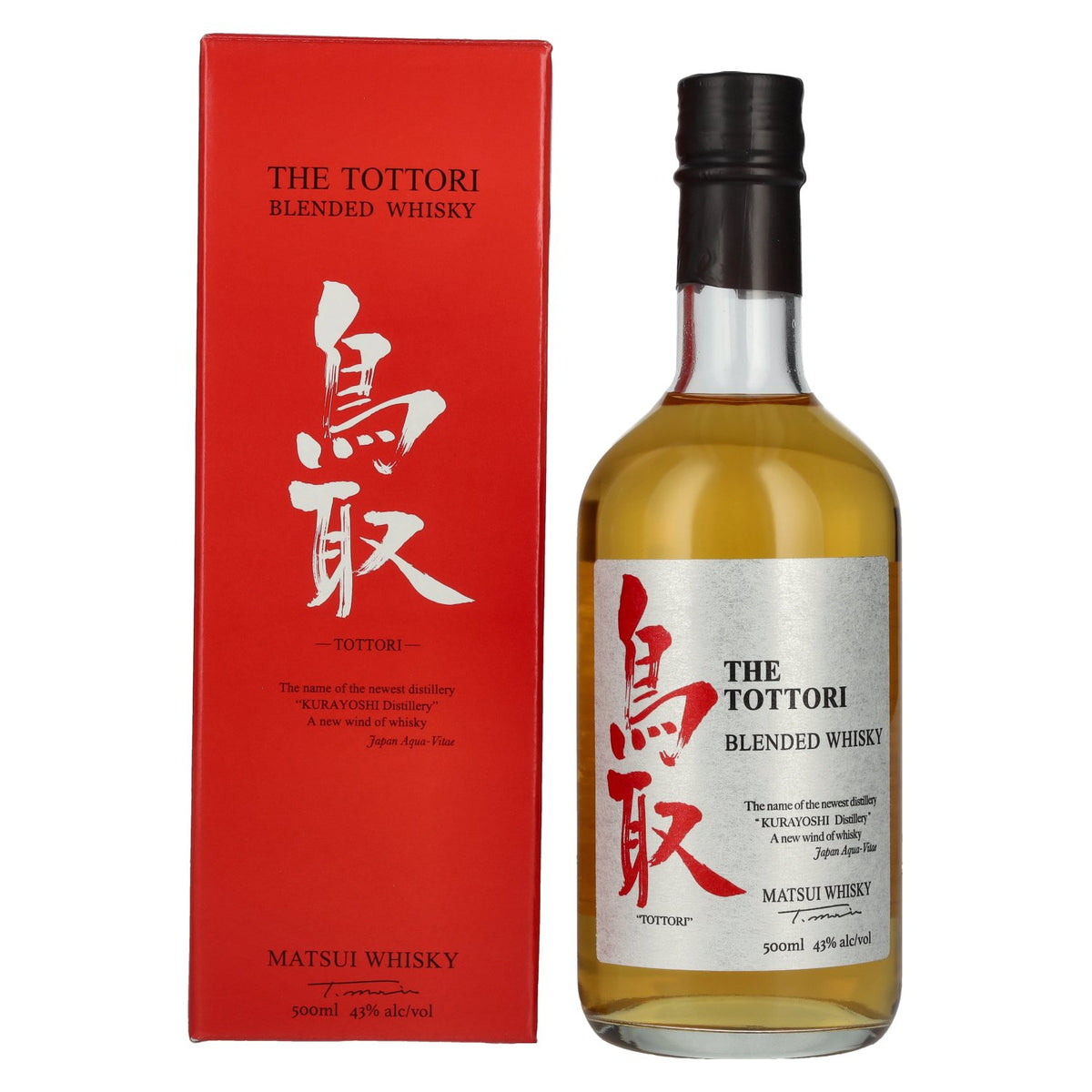 Matsui Whisky THE TOTTORI Blended Japanese Whisky 43% vol. 0,5 l in geschenkverpakking