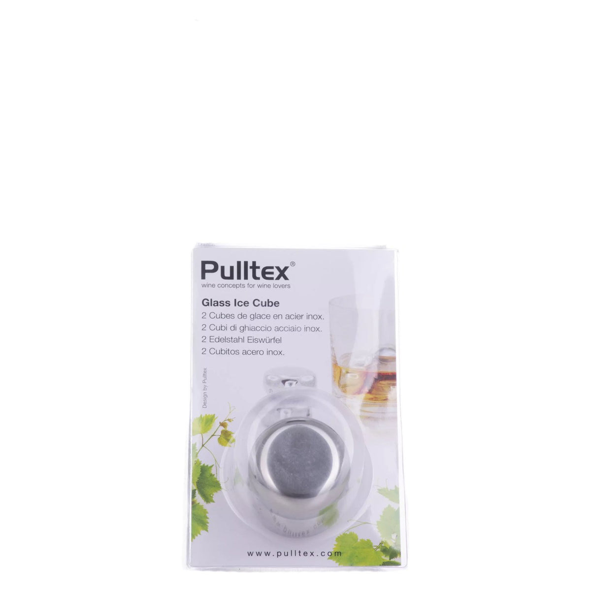 Pulltex Edelstahl Eiswürfel 2 Stück
