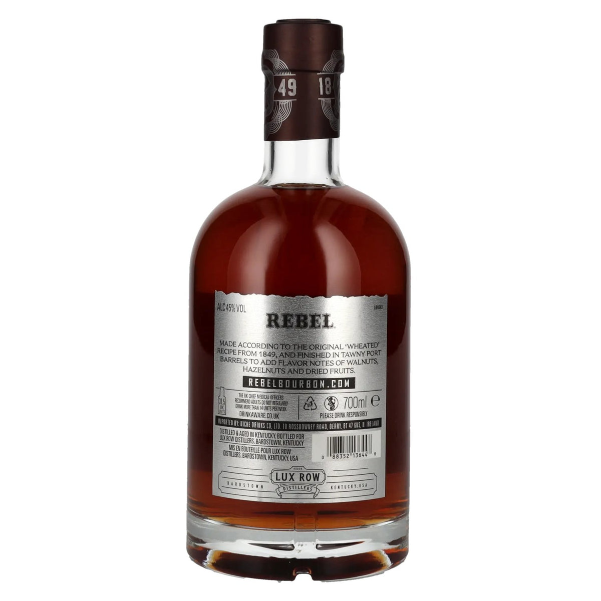 Whisky Rebel Kentucky Straight Bourbon TAWNY PORT Barrel Finish 45 % vol. 0,7 l