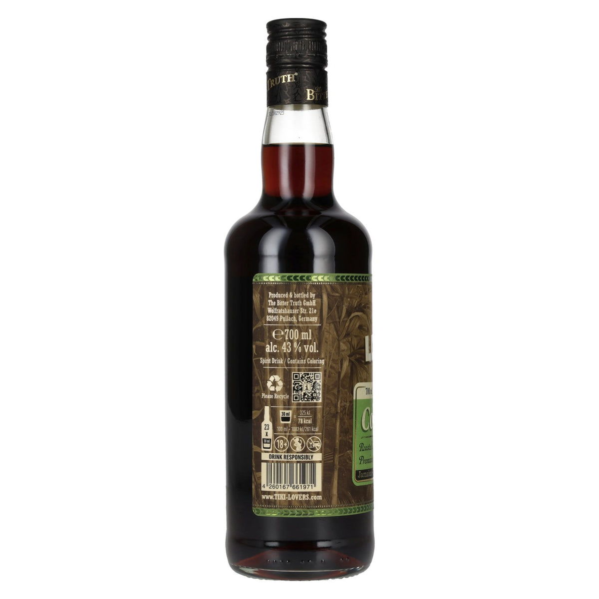 Tiki Lovers Coffee Spirit Drink 43 % vol. 0,7 l