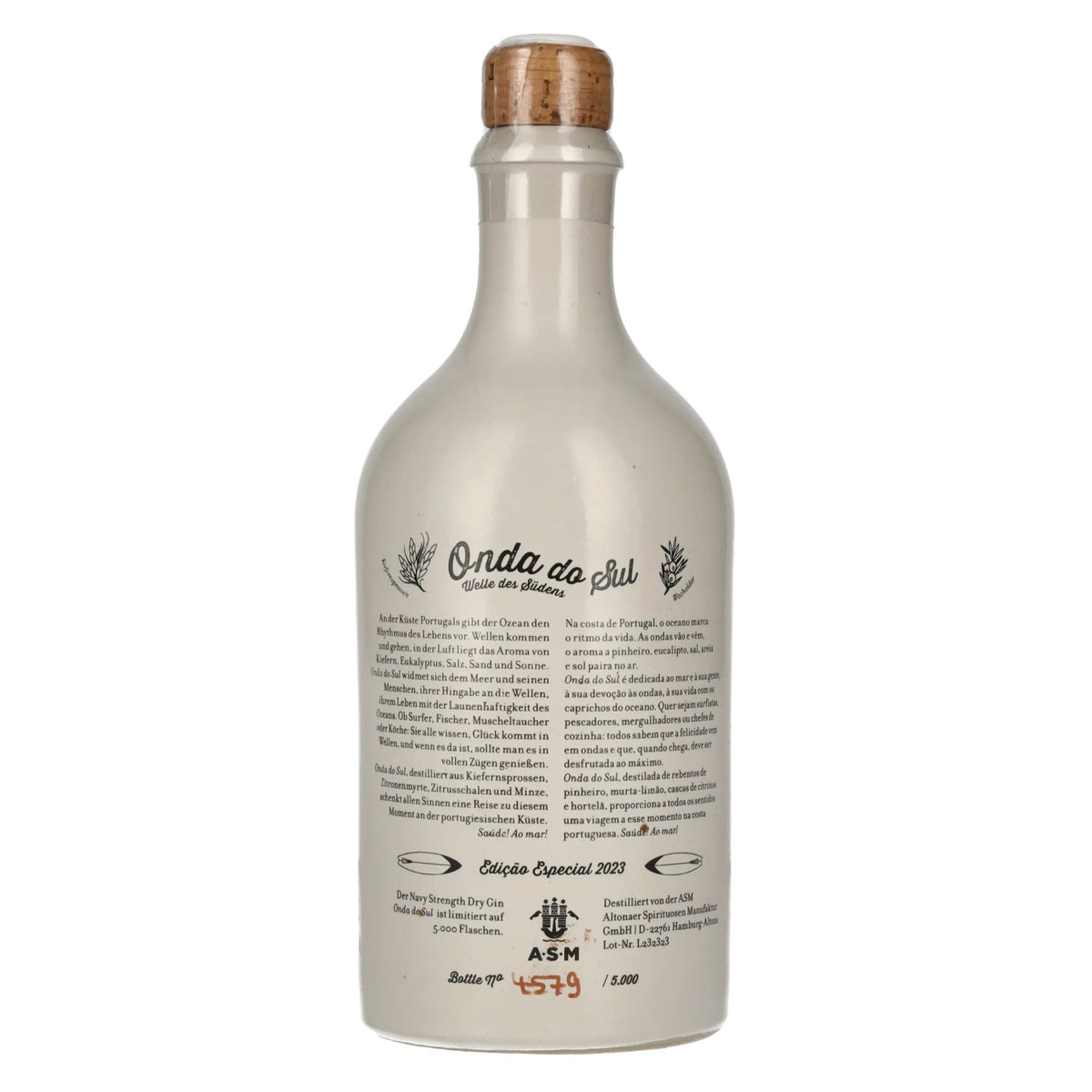 Gin Sul Onda Do Sul Dry Gin Edição Especial 2023 57% Vol. 0,5l