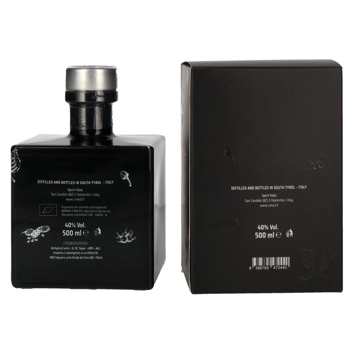 Cima3 Gin BIO 40% vol. 0,5l en boîte cadeau