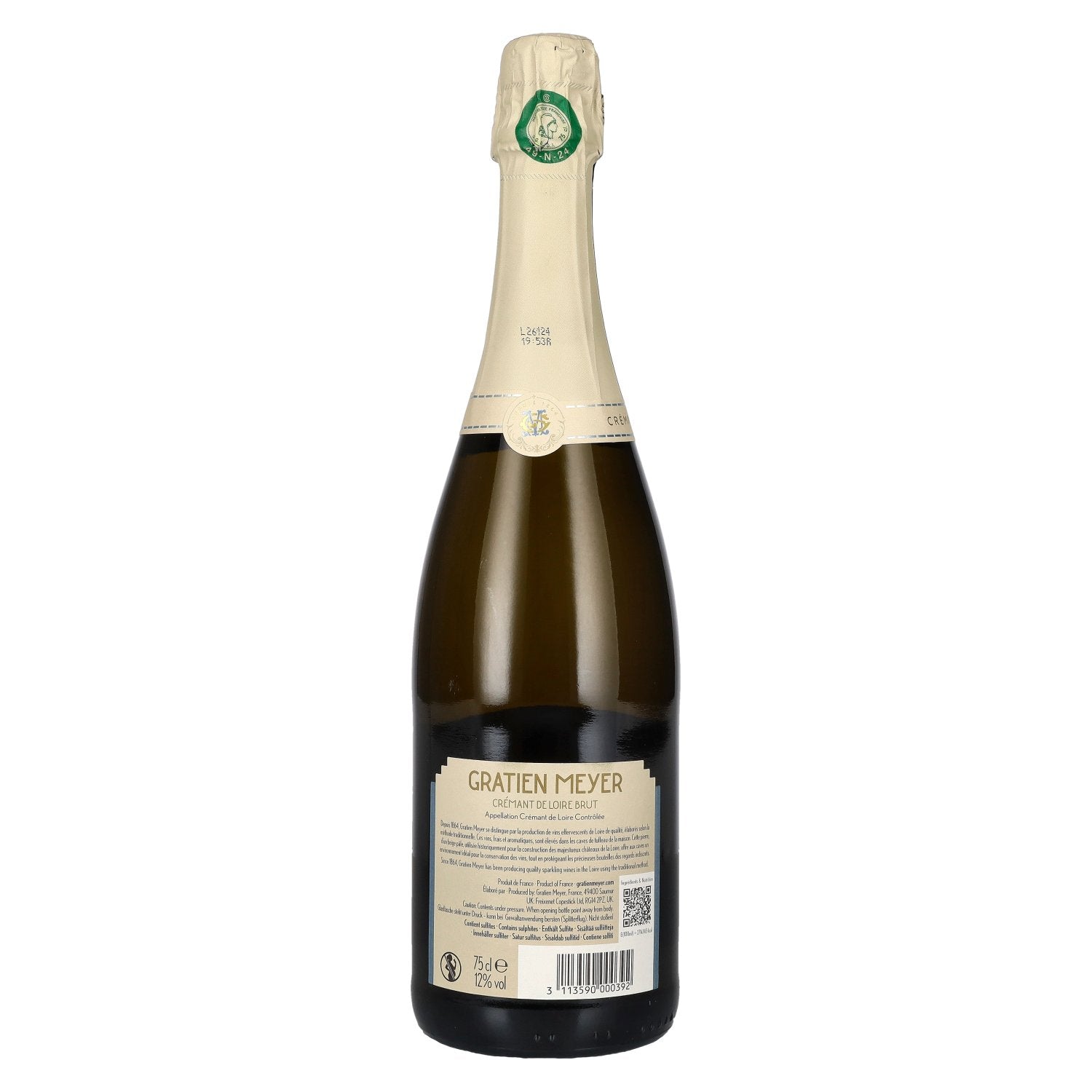 Gratien & Meyer Crémant de Loire Brut 12% Vol. 0,75l
