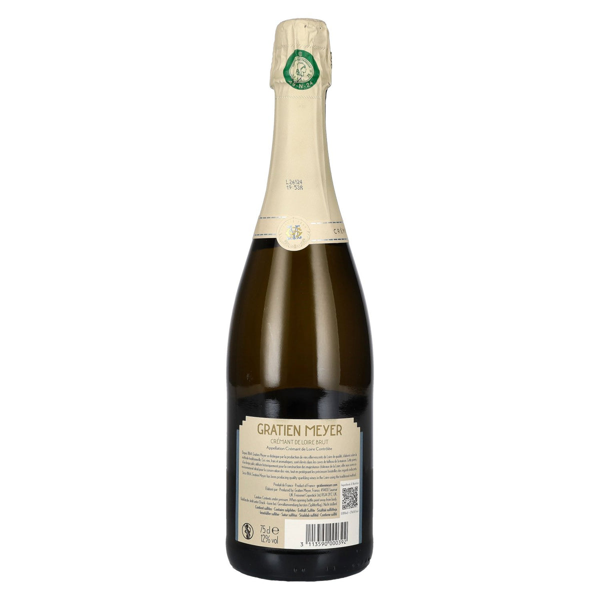 Gratien & Meyer Crémant de Loire Brut 12% Vol. 0,75l