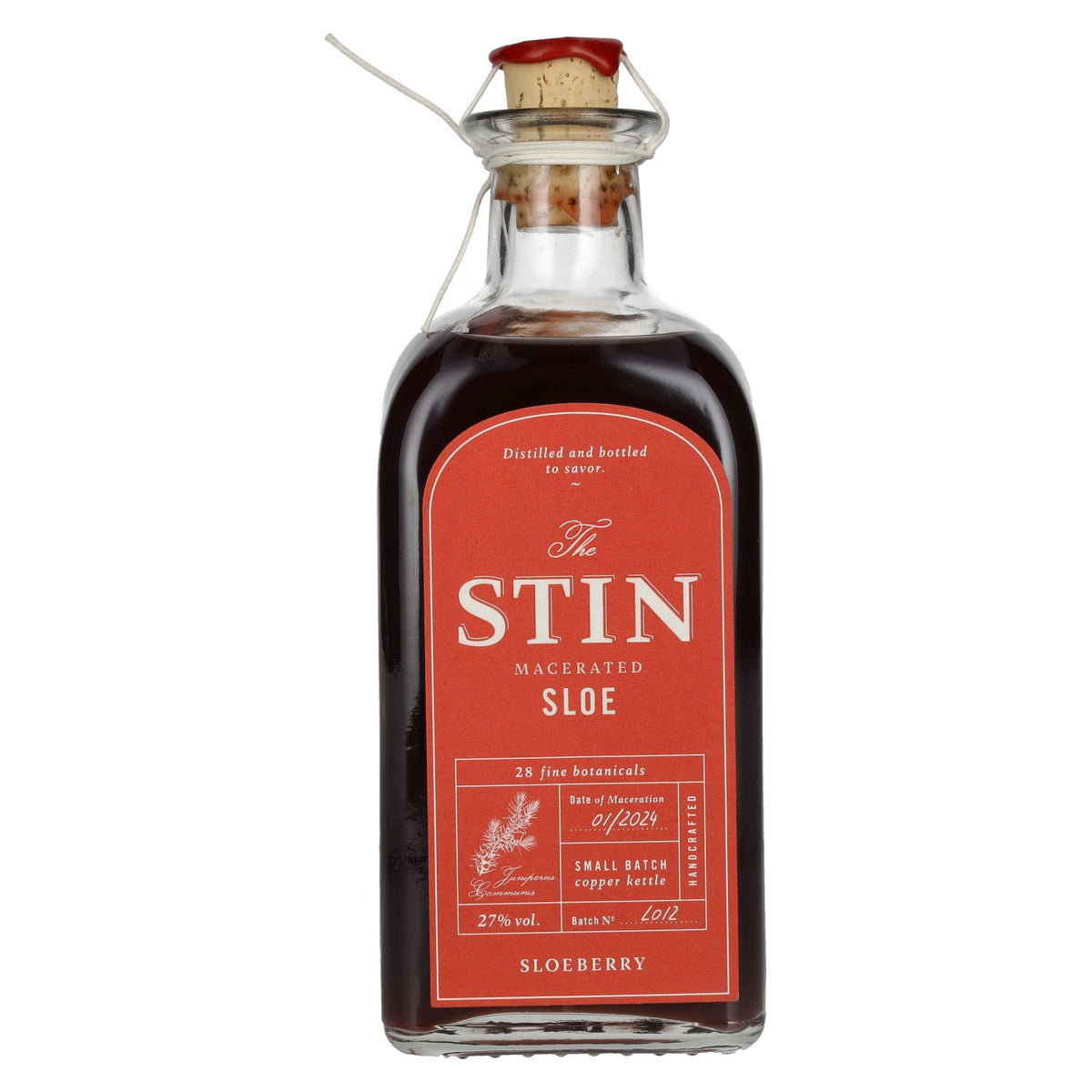 The STIN Macerated Sloe Gin 27% vol. 0.5 l