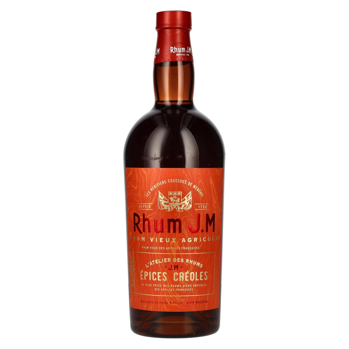 Rhum J.M ÉPICES CRÉOLES Rhum Agricole 46% Vol. 0,7l