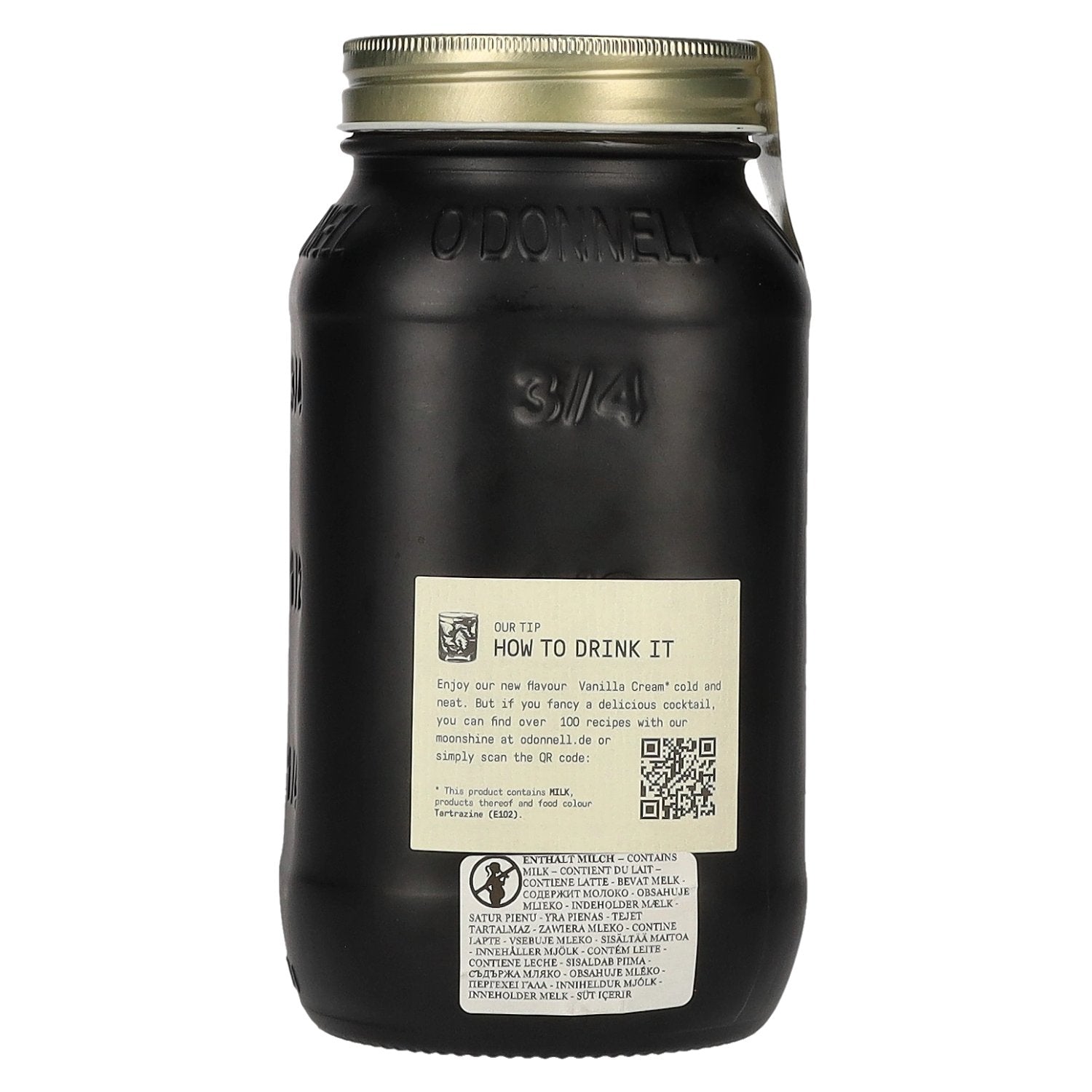 O'Donnell Moonshine VANILLA CREAM Likeur 17% Vol. 0,7l