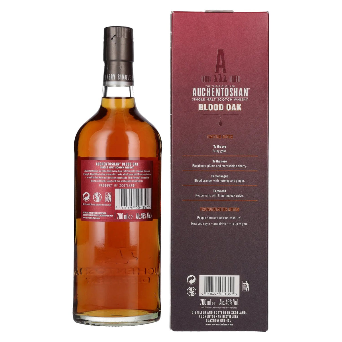 Auchentoshan BLOOD OAK Single Malt Scotch Whisky 46% Vol. 0,7l in gift box