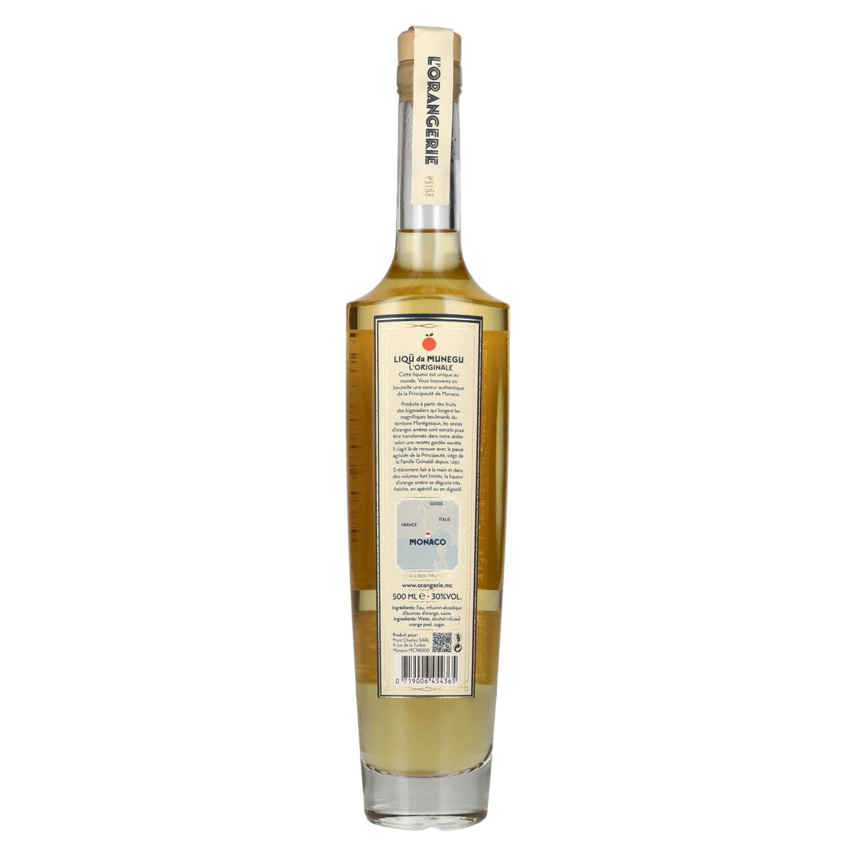 La Distillerie de Monaco L'Orangerie Liqueur d'orange 30 % vol. 0,5 l