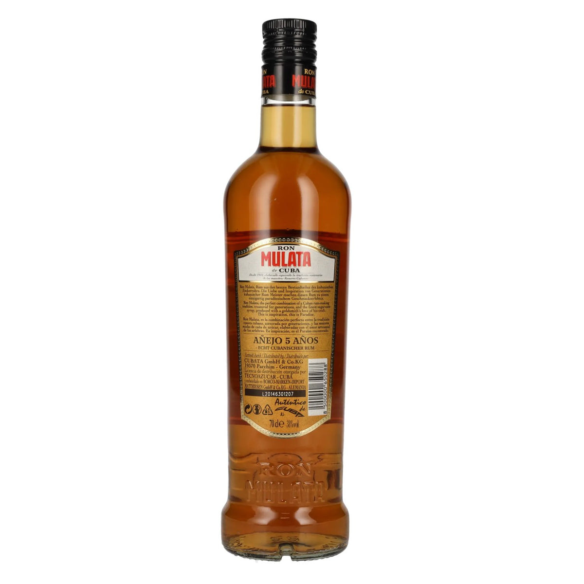 Ron Mulata de Cuba Añejo 5 Years 38% vol. 0.7 l