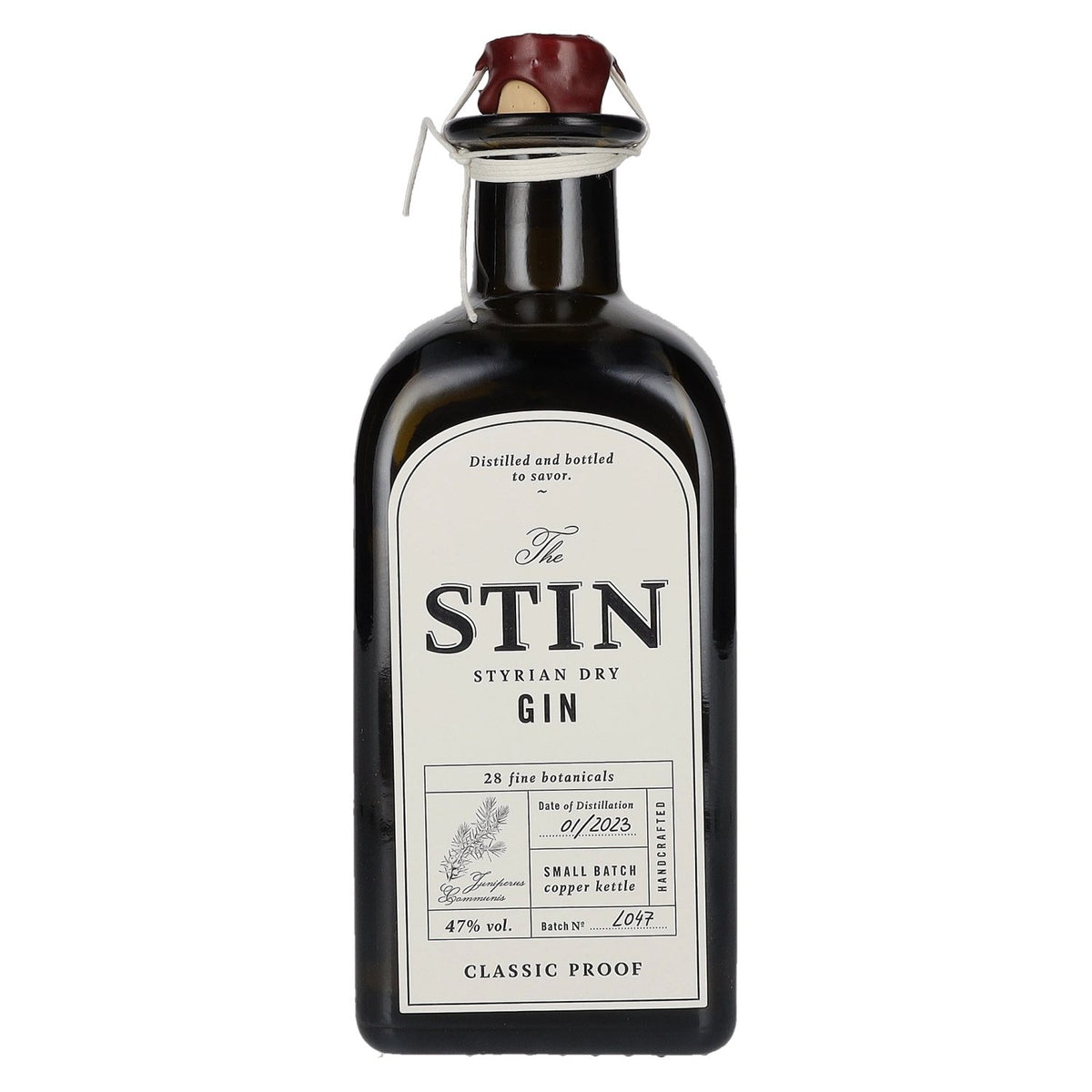 The STIN Styrian Dry Gin 47% ABV 0.5l