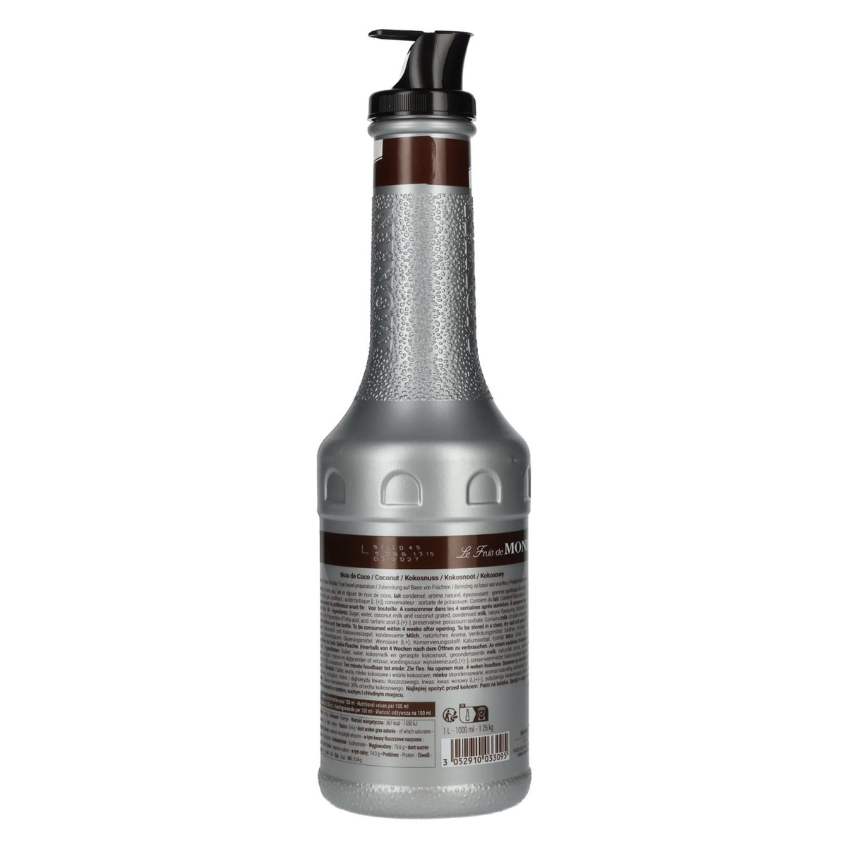 Purée de fruits Monin NOIX DE COCO 1 l, bouteille en PET