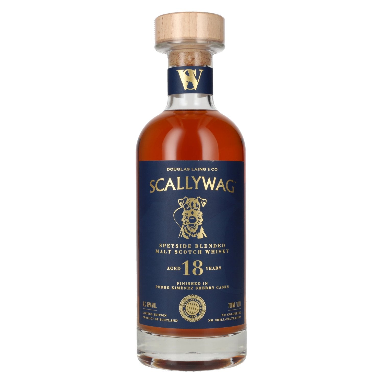 Douglas Laing SCALLYWAG 18 Years Old Speyside Blended Malt PX Sherry Cask Finish 46% Vol. 0,7l