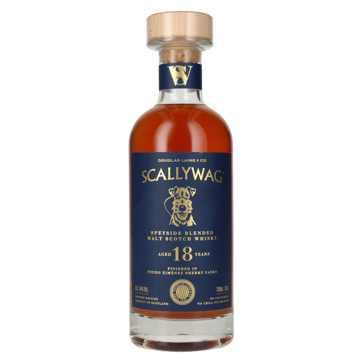 Douglas Laing SCALLYWAG 18 Years Old Speyside Blended Malt PX Sherry Cask Finish 46% Vol. 0,7l
