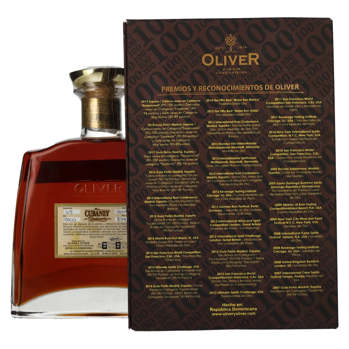 Ron Cubaney Centenario Ultra Premium 41% vol. 0,7 l in geschenkverpakking