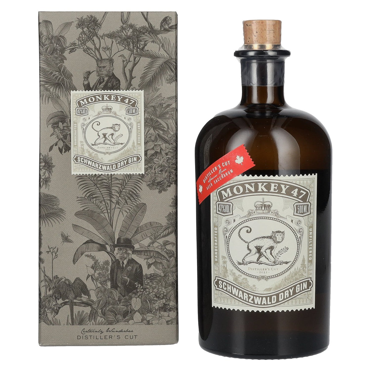 Gin Monkey 47 DISTILLER'S CUT 2023, 47 % vol., 0,5 l, dans un coffret cadeau