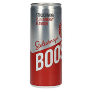 Stolichnaya Boost Plus ENERGY, saveur, 5 % vol., canette de 0,25 l, consigne