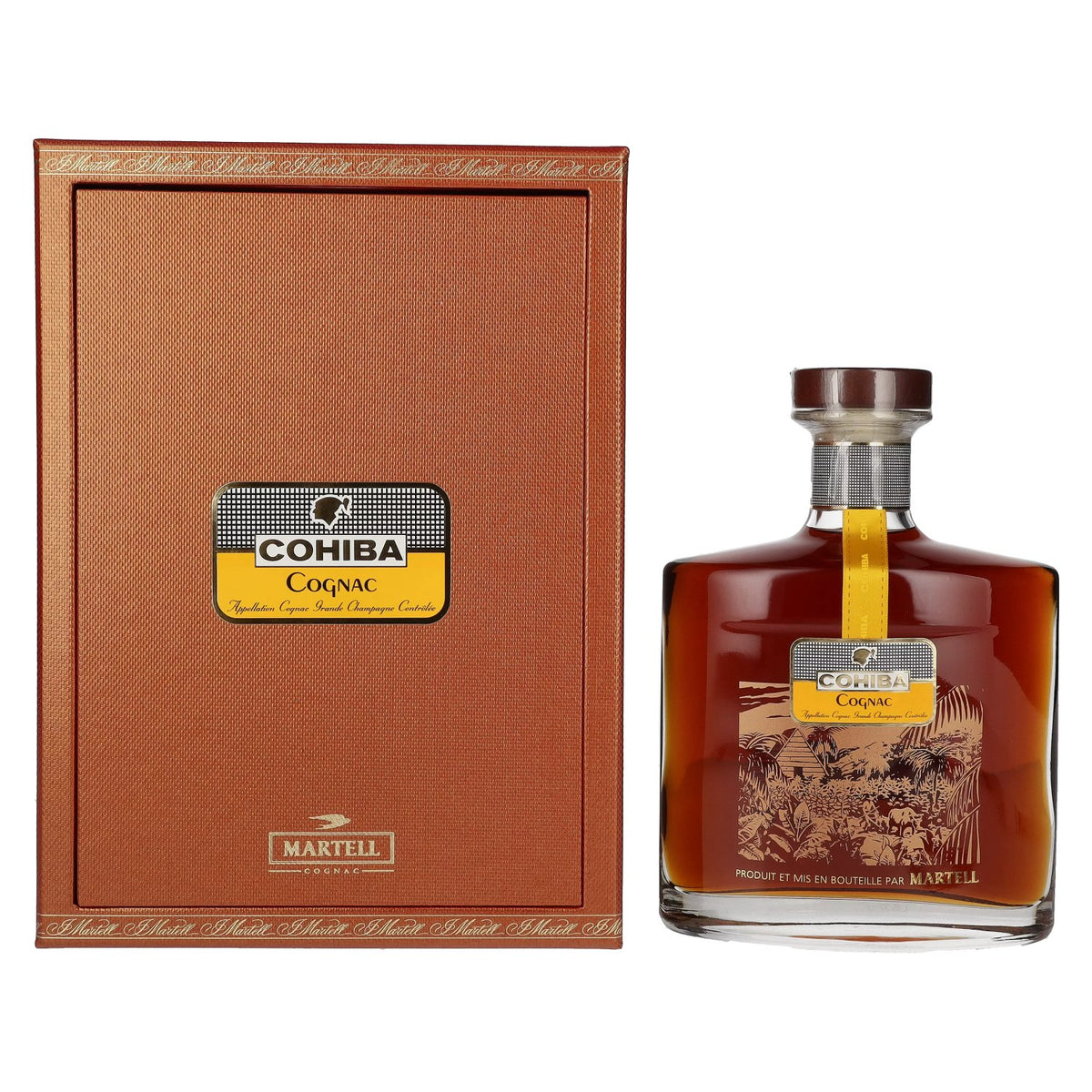 Martell Cognac Cohiba Grande Champagne 43 % vol., 0,7 l, dans un coffret cadeau