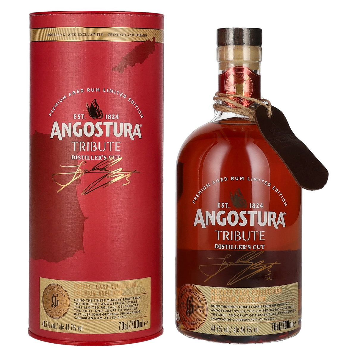 Angostura Tribute Distiller's Cut Premium Aged Rum Limited Edition 44,7% vol. 0,7 l in geschenkverpakking