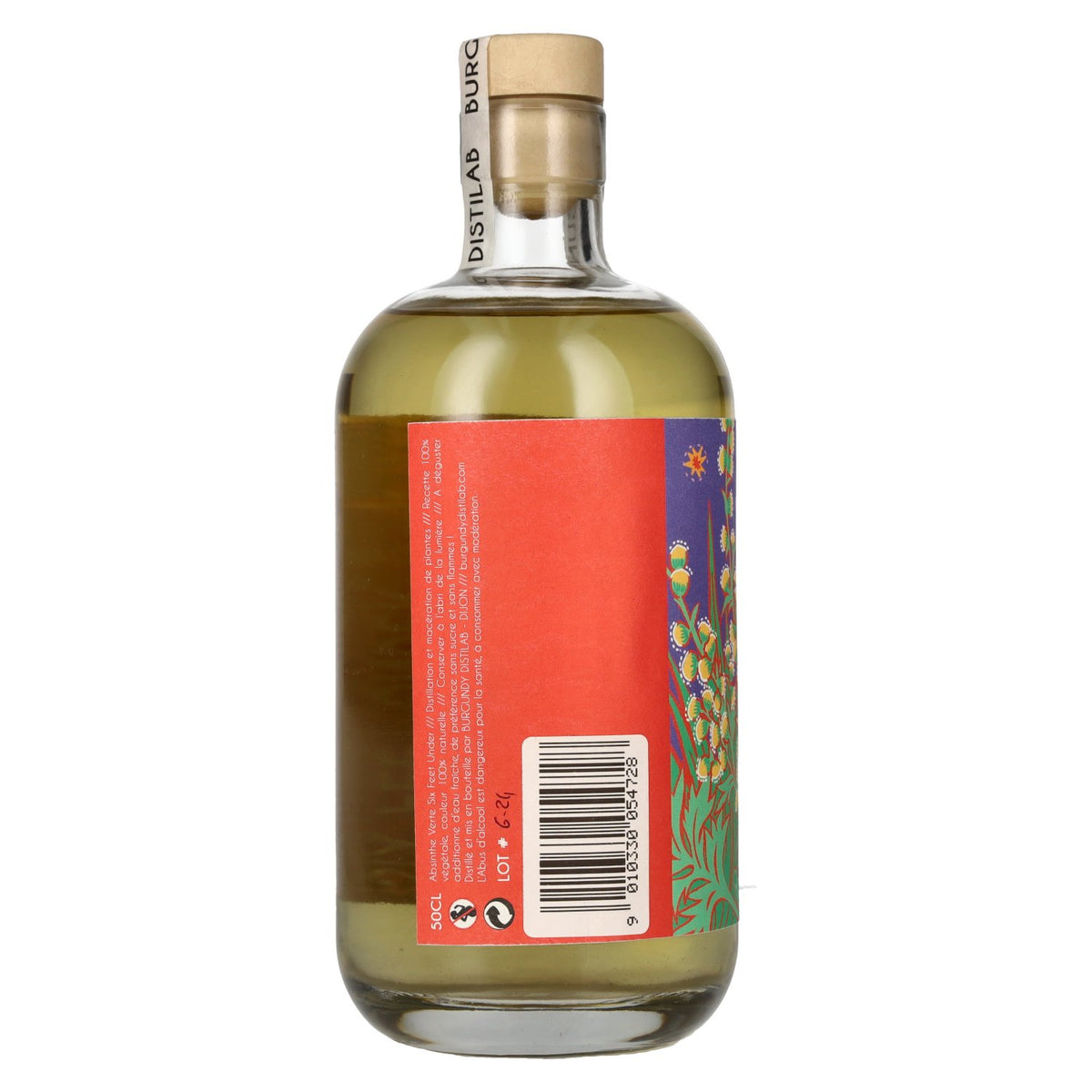 Burgundy Distilab Absint Six Feet Under 72% Vol. 0,5l