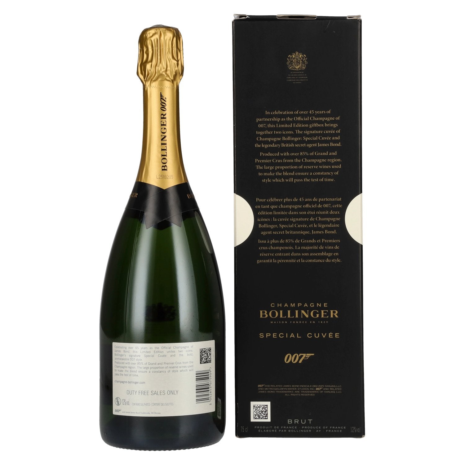Bollinger Champagne SPECIAL CUVÉE 007 Limited Edition 12% vol. 0,75l en coffret cadeau