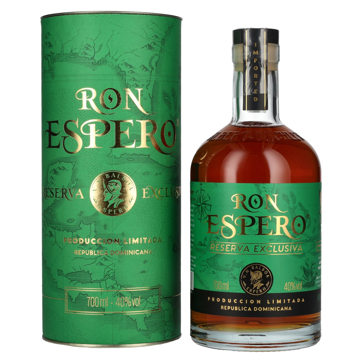 Ron Espero Reserva Exclusiva Limitada 40% vol. 0.7 l in a gift box