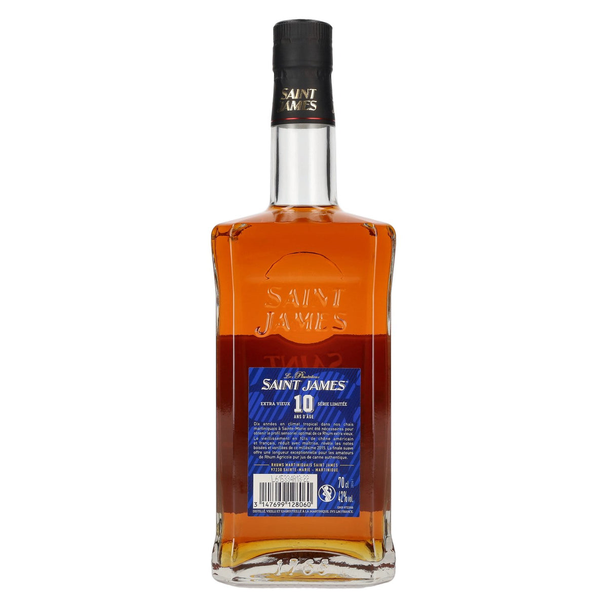Saint James 10 ANS D'ÂGE Extra Vieux Rhum Agricole Martinique AOC Série Limitée 2025 42 % vol. 0,7 l