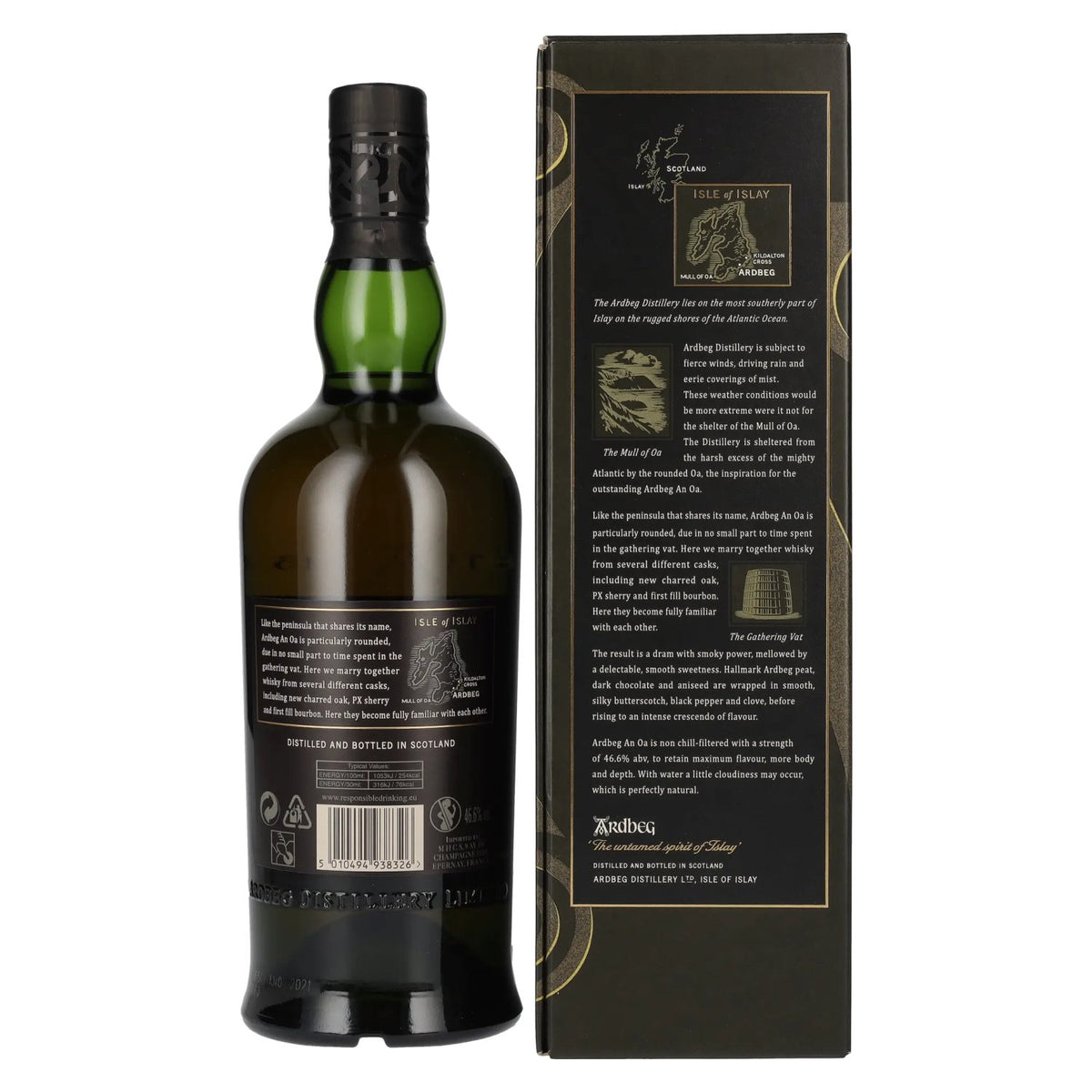 Ardbeg AN OA Islay Single Malt 46,6% Vol. 0,7l in gift box