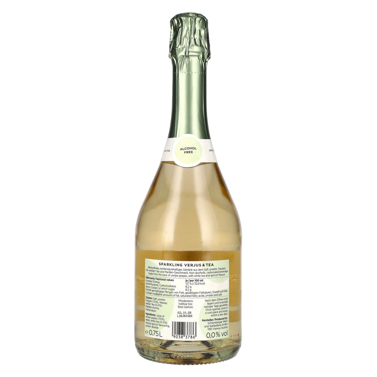 Schlumberger Sparkling Verjus & Tea 0.0 Alcohol Free 0,75l
