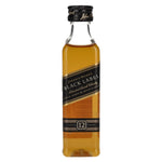 Johnnie Walker BLACK LABEL 12 ans d'âge, whisky écossais blended, en bouteille PET, 40 % vol., 0,05 l