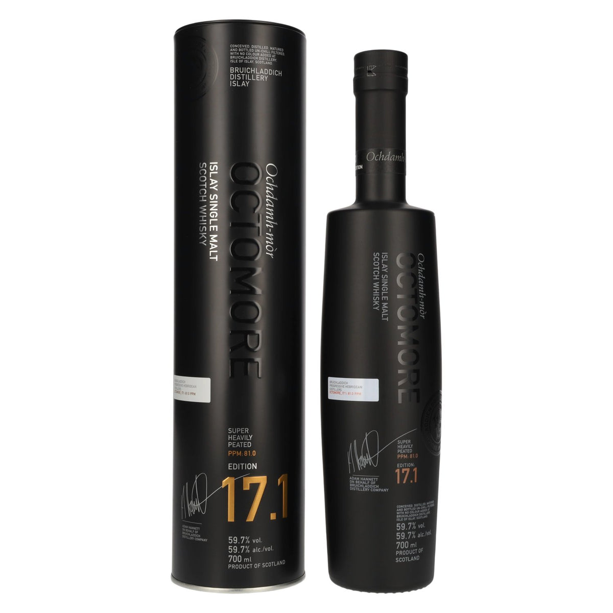 Octomore EDITION: 17.1 Super Heavily Peated Islay Single Malt, Release 2026, 59.7% ABV, 0.7l in a tin box