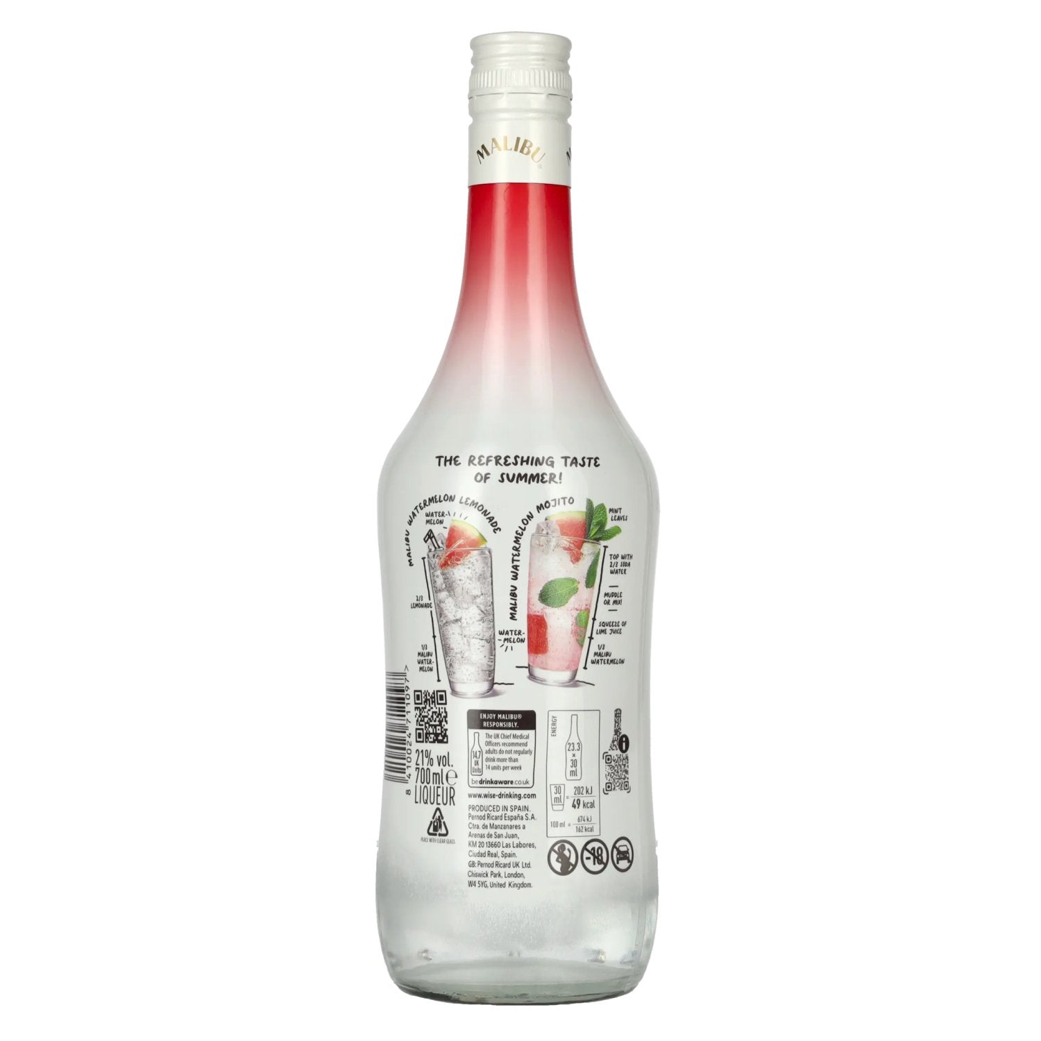 Malibu watermeloen likeur 21% vol. 0,7l