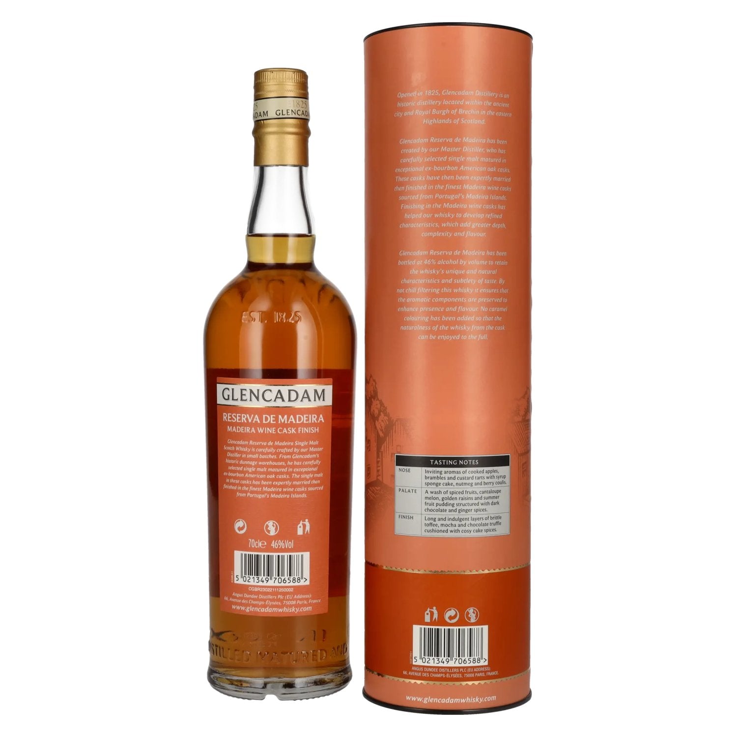 Glencadam RESERVA DE MADEIRA Single Malt MADEIRA CASK FINISH 46% Vol. 0,7l en boîte cadeau