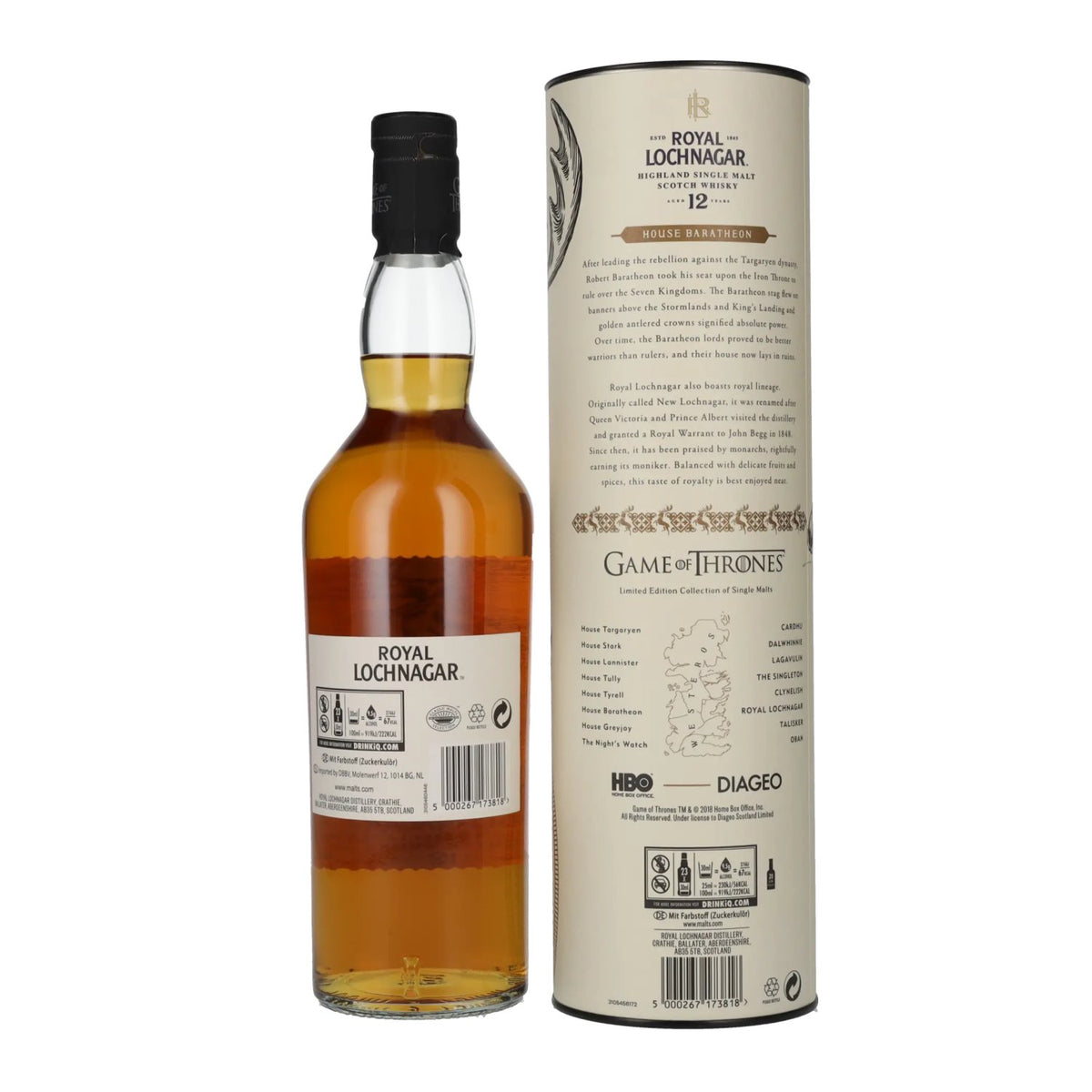 Royal Lochnagar 12 Years Old GAME OF THRONES House Baratheon 40% Vol. 0,7l in Geschenkbox