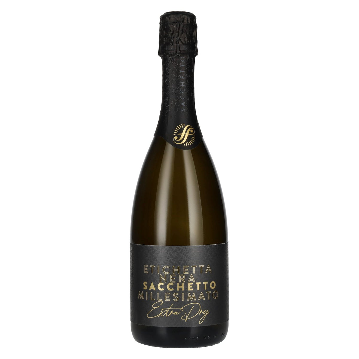 Sacchetto Spumante Etichetta Nera Extra Dry Vintage 2025 11% ABV 0.75l
