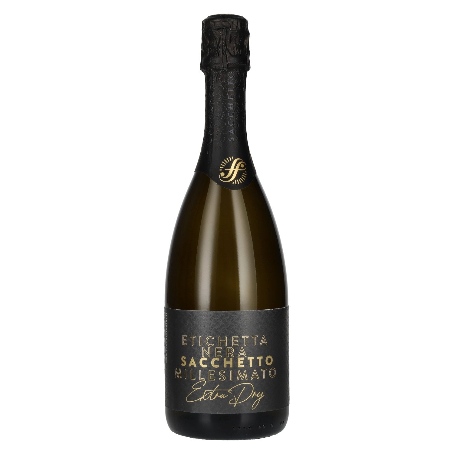 Sacchetto Spumante Etichetta Nera Extra Dry Vintage 2025 11% ABV 0.75l