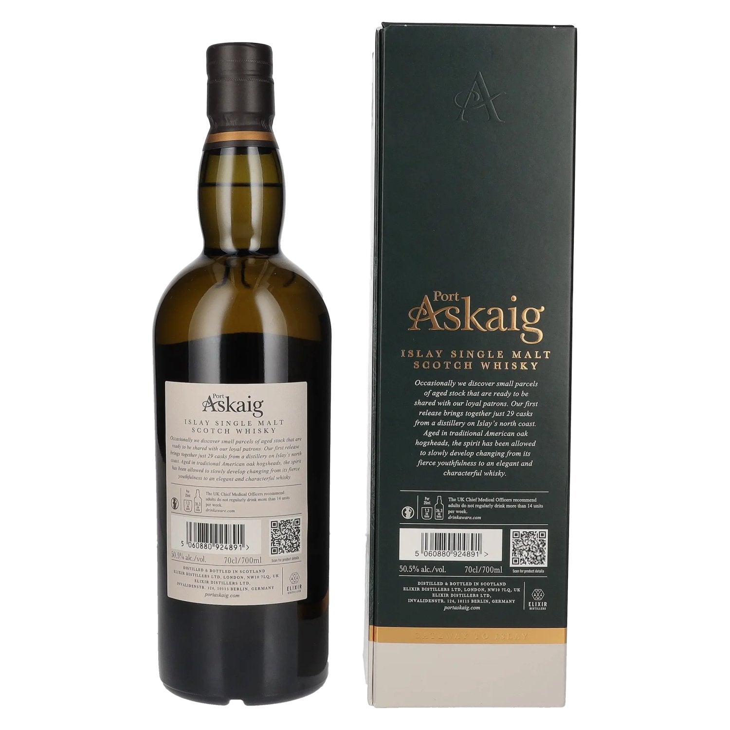 Port Askaig Islay 17 Years Old Islay Single Malt Limited Edition 2023 50,5% Vol. 0,7l in geschenkverpakking
