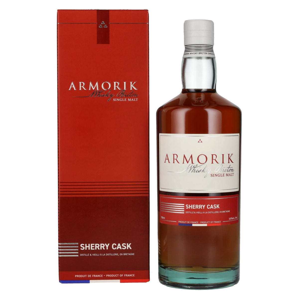 Armorik SHERRY CASK Whisky Breton Single Malt 46% Vol. 0,7l en coffret cadeau