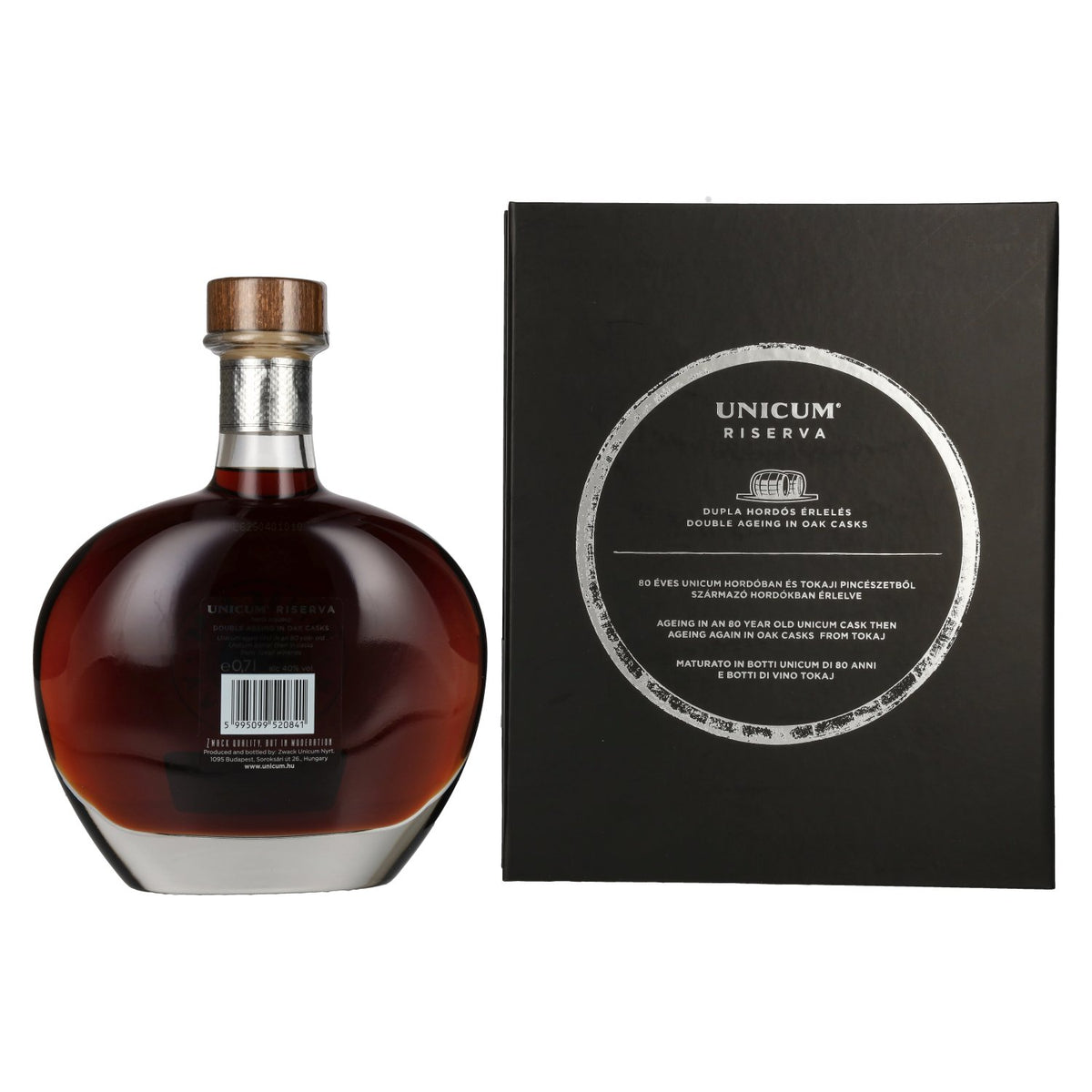 Zwack Unicum Riserva 40 % vol., 0,7 l, dans un coffret cadeau