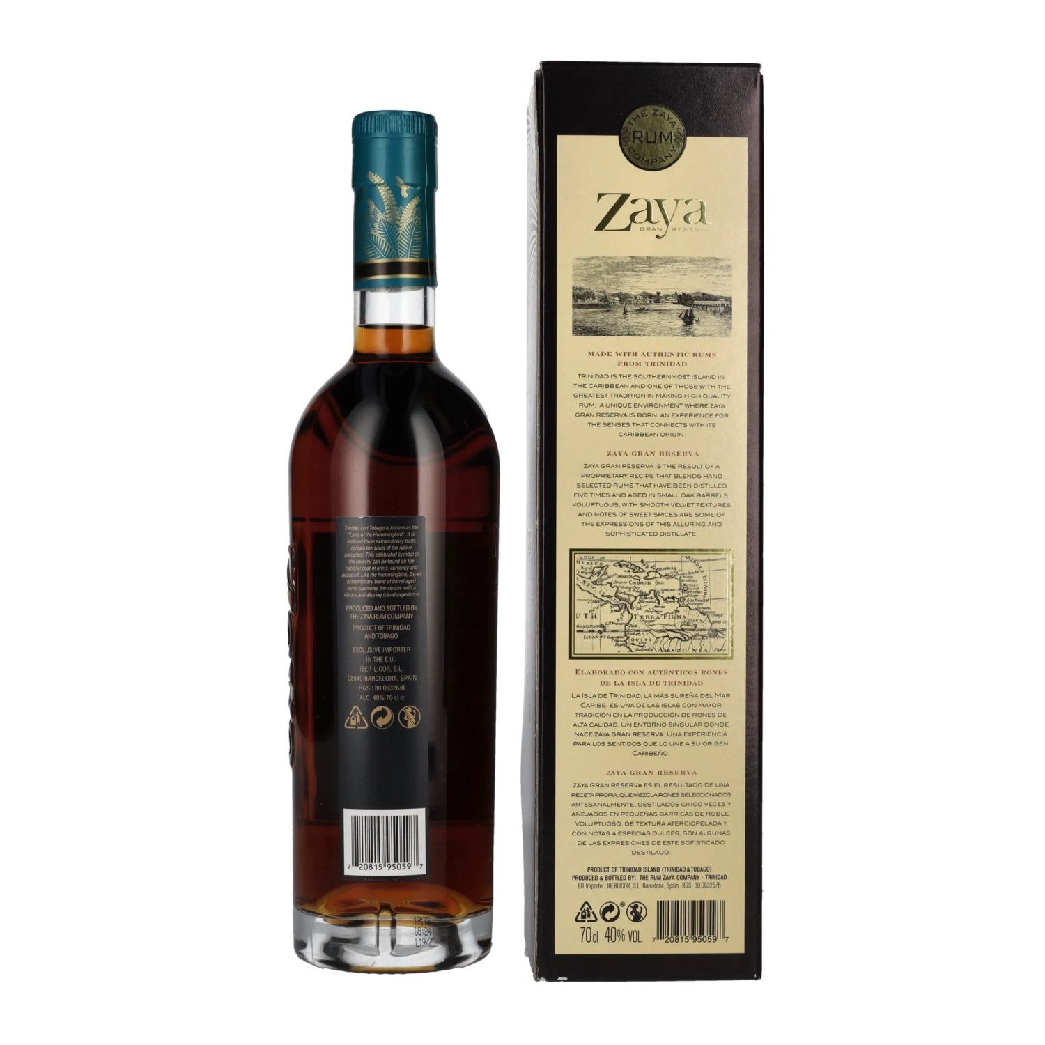 Zaya GRAN RESERVA Spirit Drink 40% ABV 0.7l in a gift box