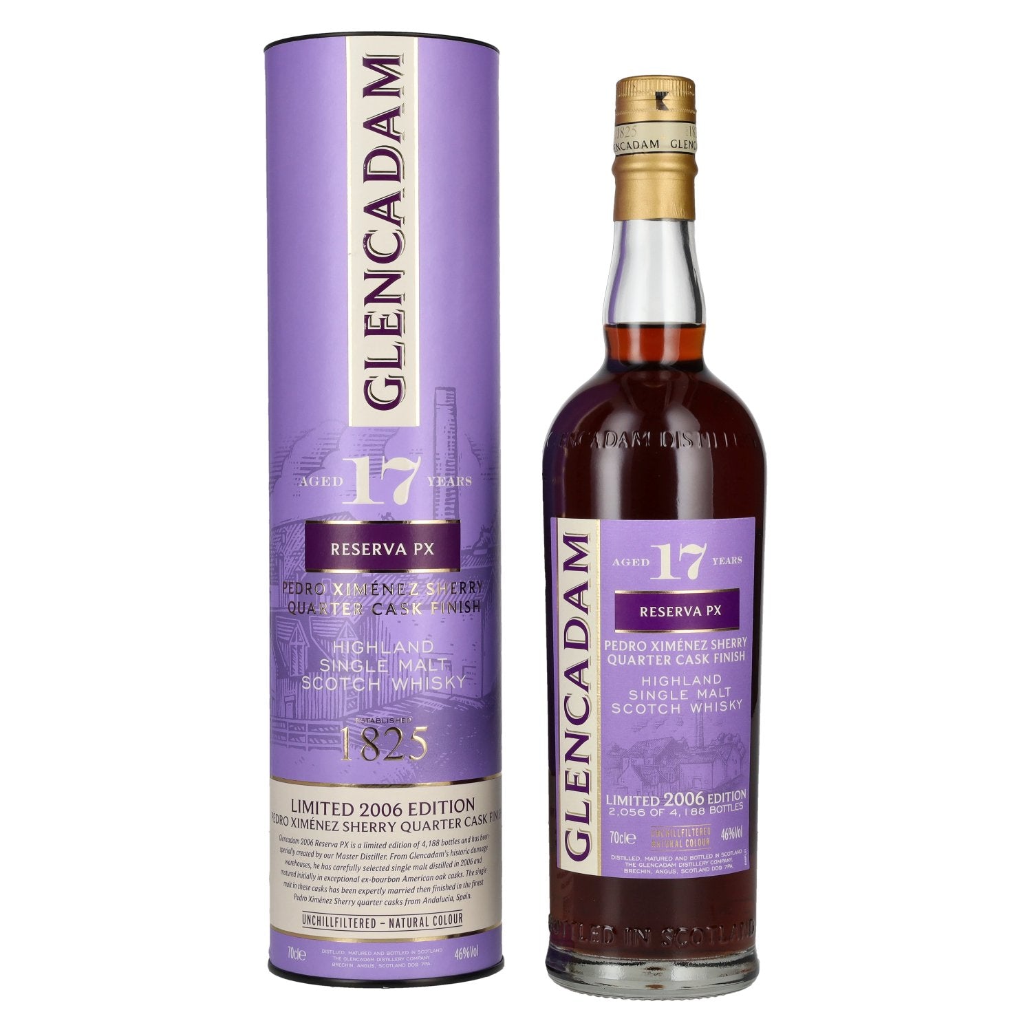 Glencadam 17 Years Old Reserva PX Sherry Quarter Cask Finish 46% Vol. 0,7l en boîte cadeau