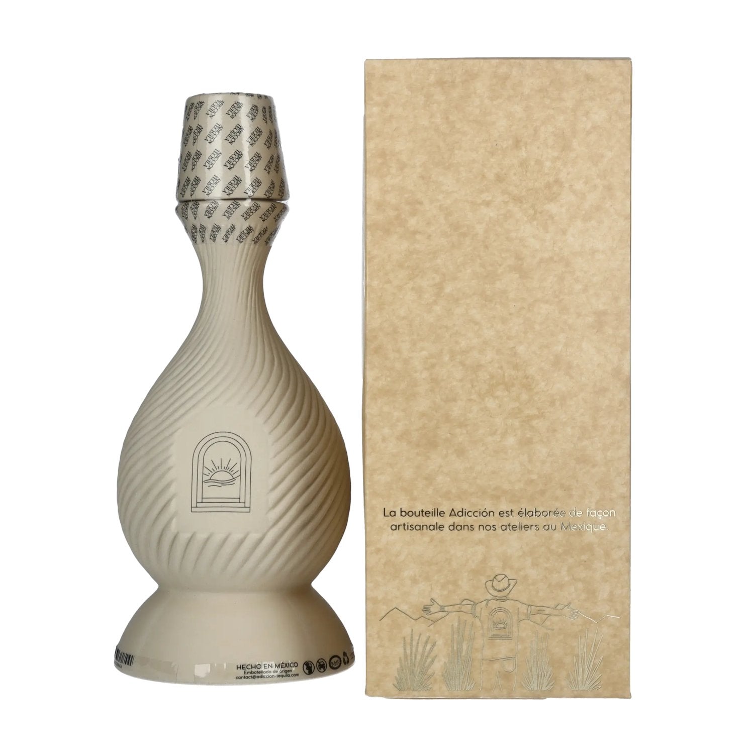 ADICCIŌN Tequila Mezcal Artesanal Joven 2023 40% Vol. 0,7l en boîte cadeau