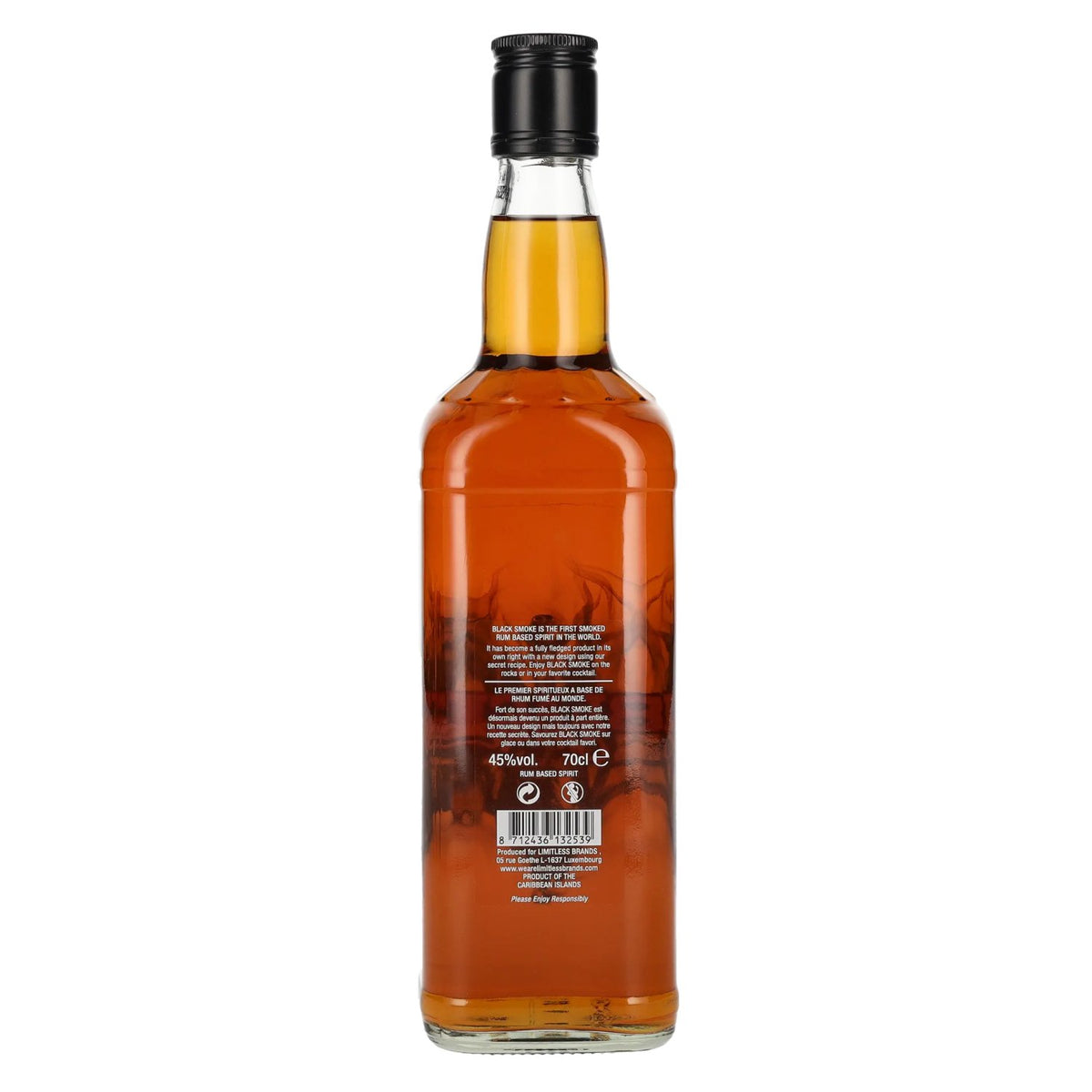 Black Smoke Spirit op basis van rum 45% Vol. 0,7l