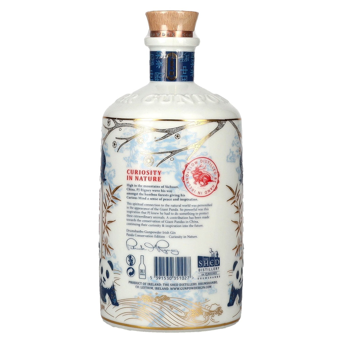Drumshanbo Gunpowder Irish Gin Panda Conservation Edition 43% vol. 0.7 l