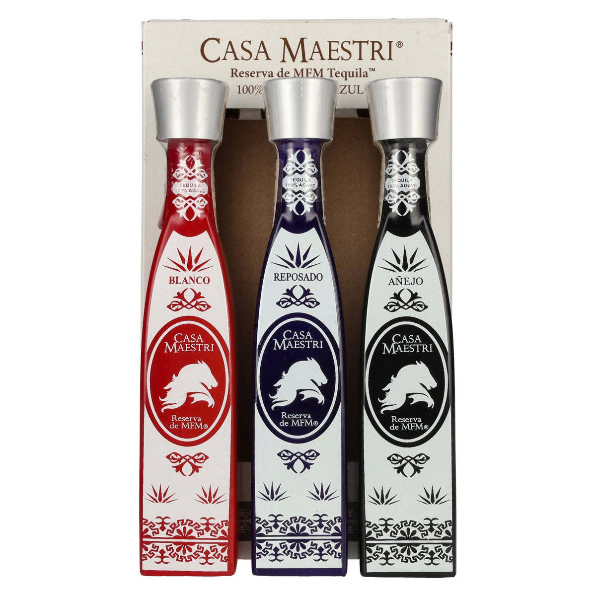 Casa Maestri MFM Tequila Geschenkset 40% Vol. 3x0,1l