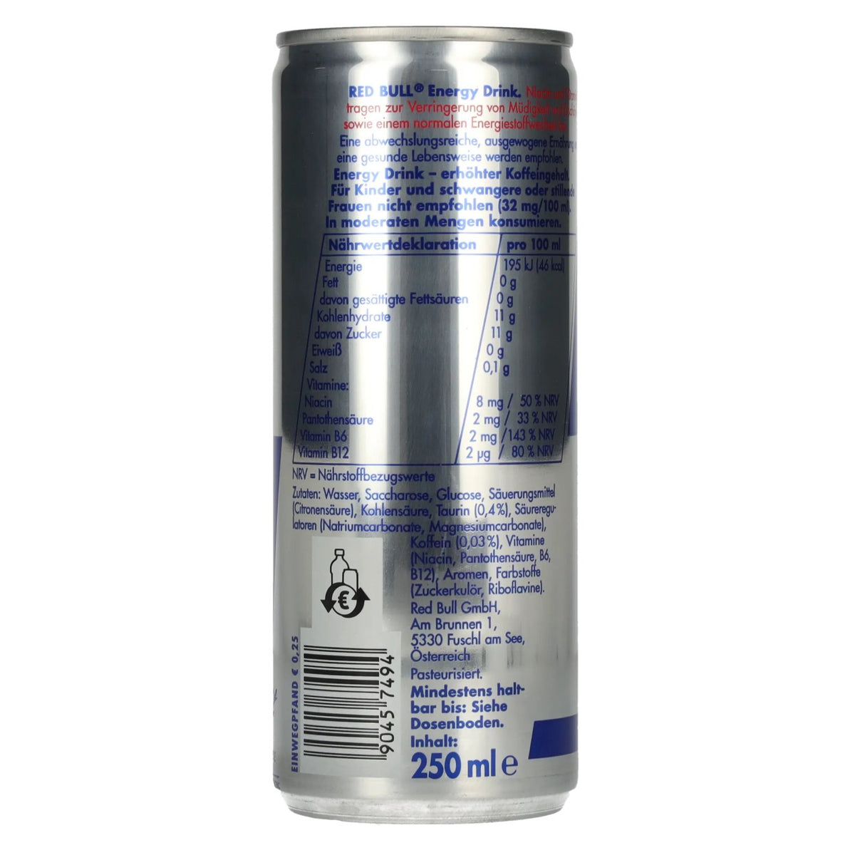 Red Bull Energy Drink 0.25l can (deposit)